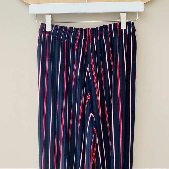 Striped Pull On Pants Blue/Red Sz 2 - Picture 10 of 10